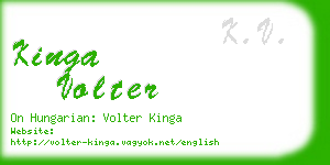 kinga volter business card